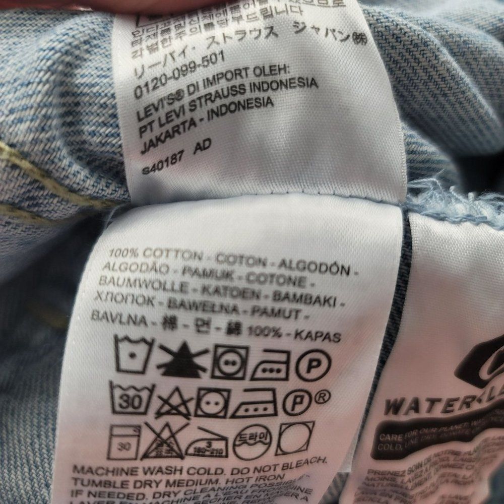 Levis Jean Jacket New Ex Boyfriend Trucker Distressed - Picture 6 of 8